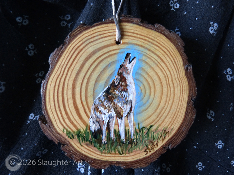 Coyote About 3"x3" - $35