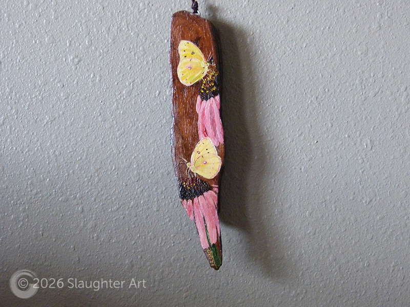 Clouded Sulphur Butterflies About 1.5"x7" - $50