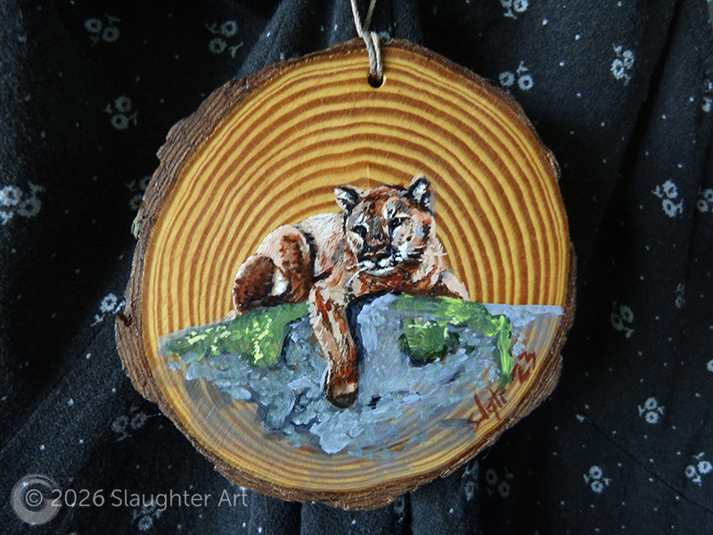 Cougar About 3"x3" - $35
