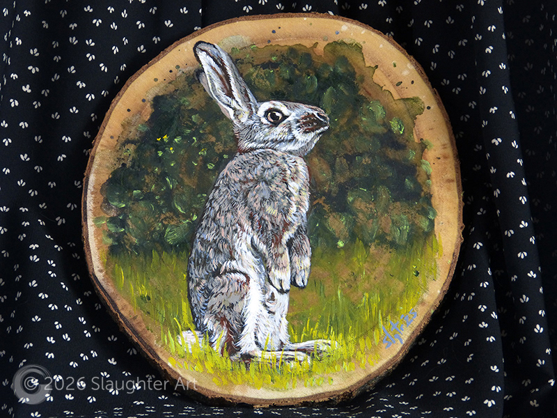  Rabbit About 8"x8" - $150