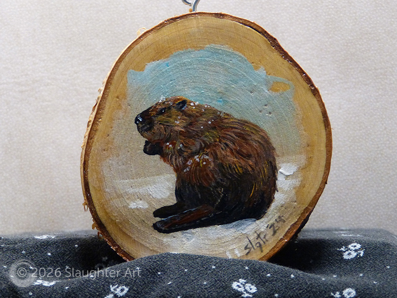  Beaver About 3"x3" - $35