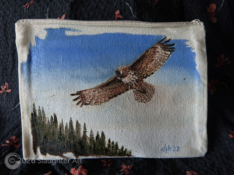 Hawk About 6"x4" - $100