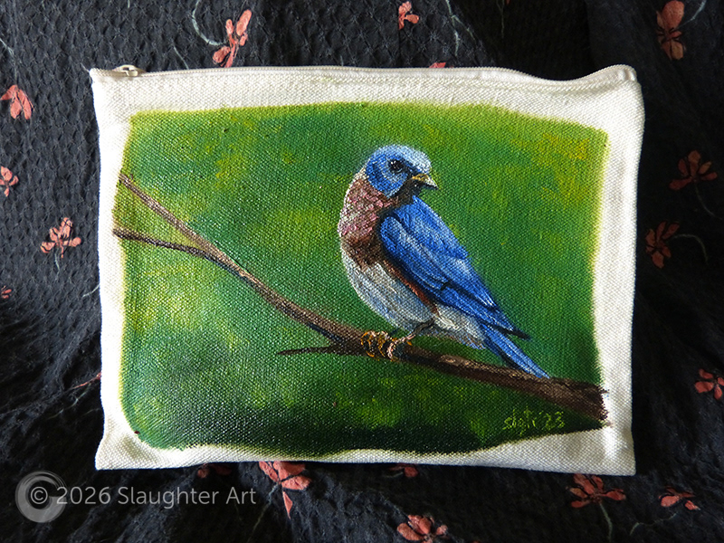 Bluebird About 6"x4" - $100
