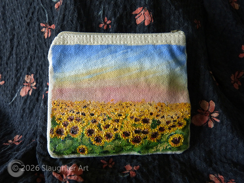 Sunflowers About 4"x3" - $75