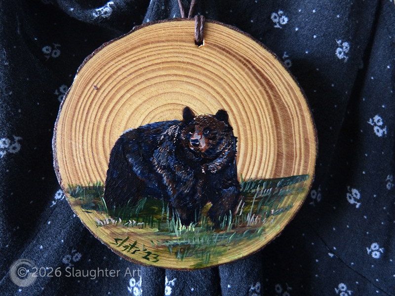 Black Bear About 3"x3" - $35