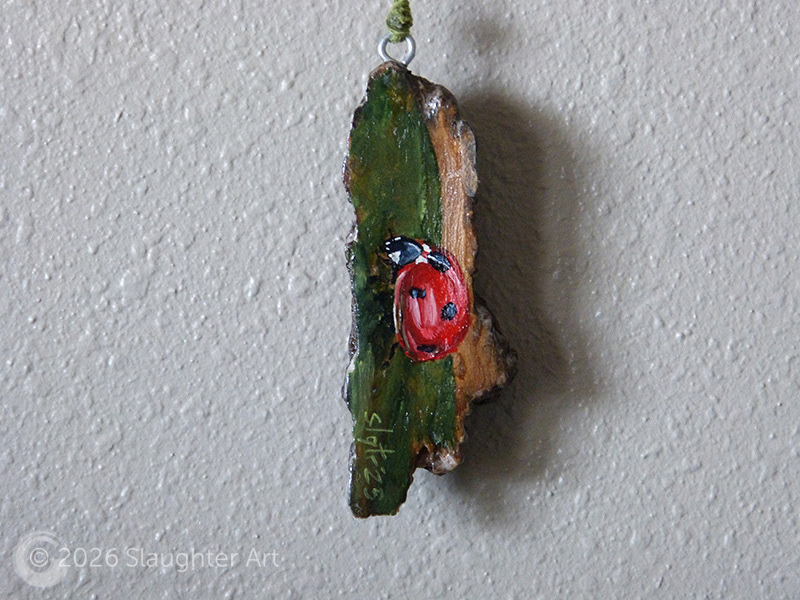  Ladybug About 1"x4" - $35