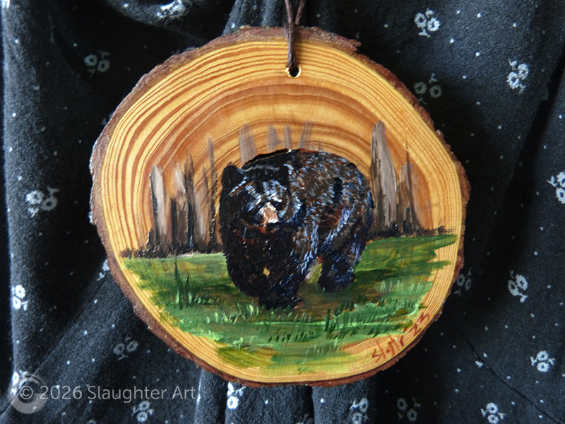 Black Bear About 3"x3" - $35