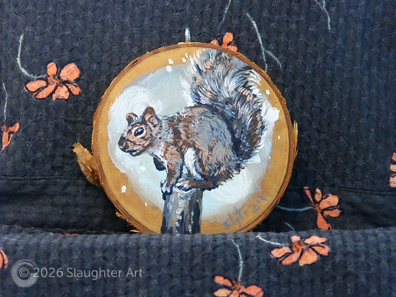  Squirrel About 3"x3" - $35
