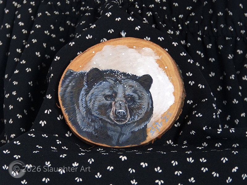 Black Bear About 3"x3" - $35