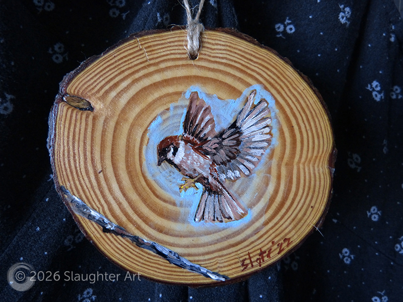  Sparrow About 3"x3" - $35