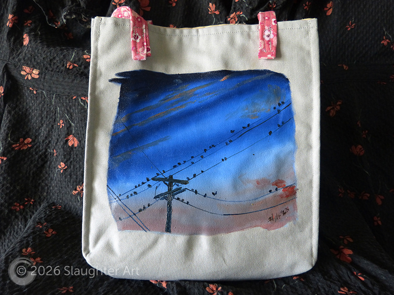 Power Lines About 12"x12" - $150
