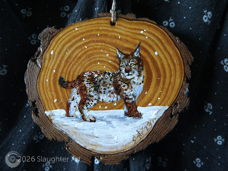 Bobcat About 3"x3" - $35