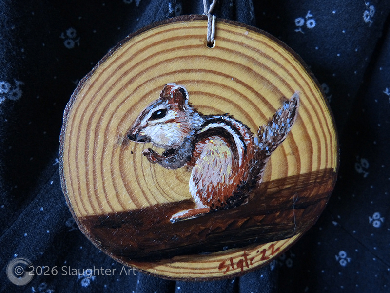 Chipmunk About 3"x3" - $35