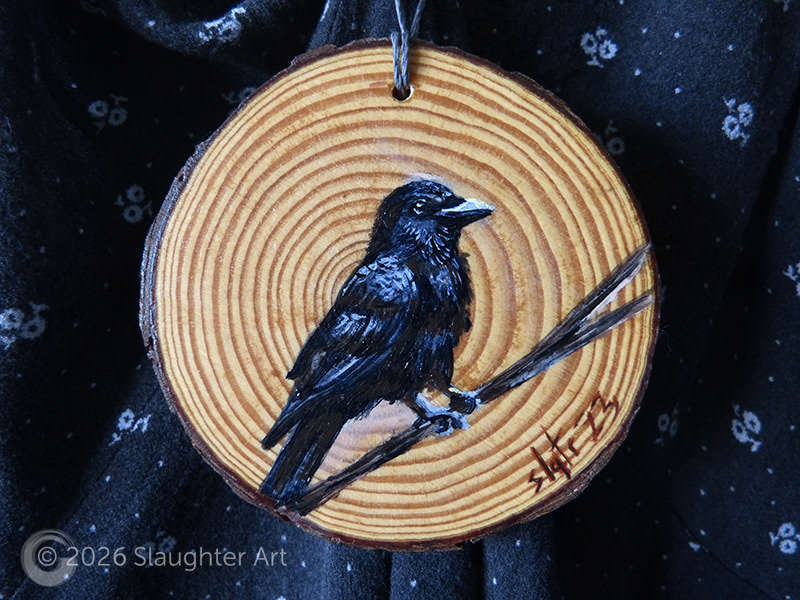 Crow About 3"x3" - $35