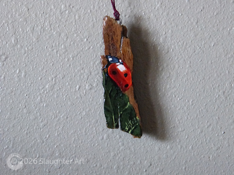  Ladybug About 1"x4" - $35
