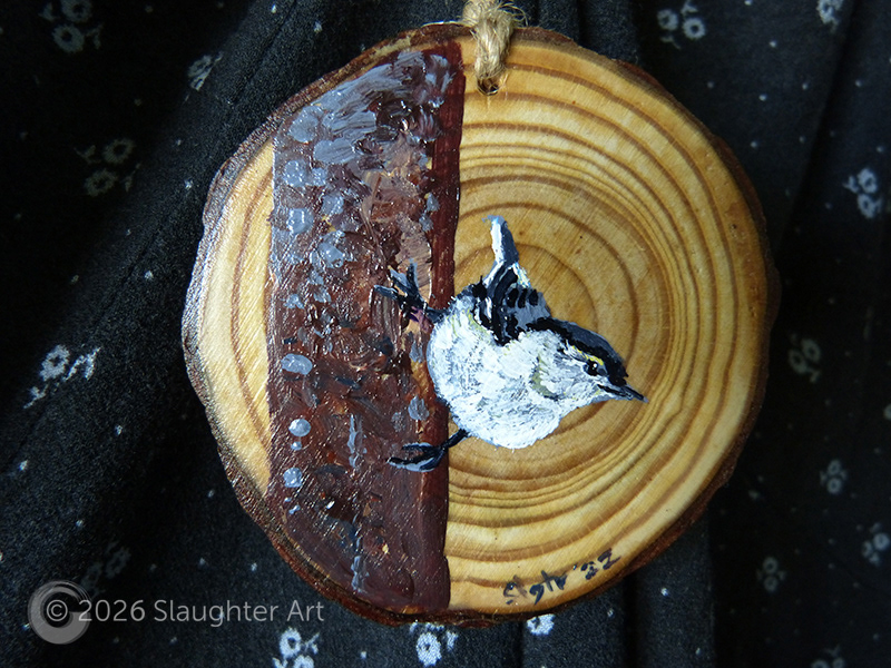 Nuthatch About 3"x3" - $35
