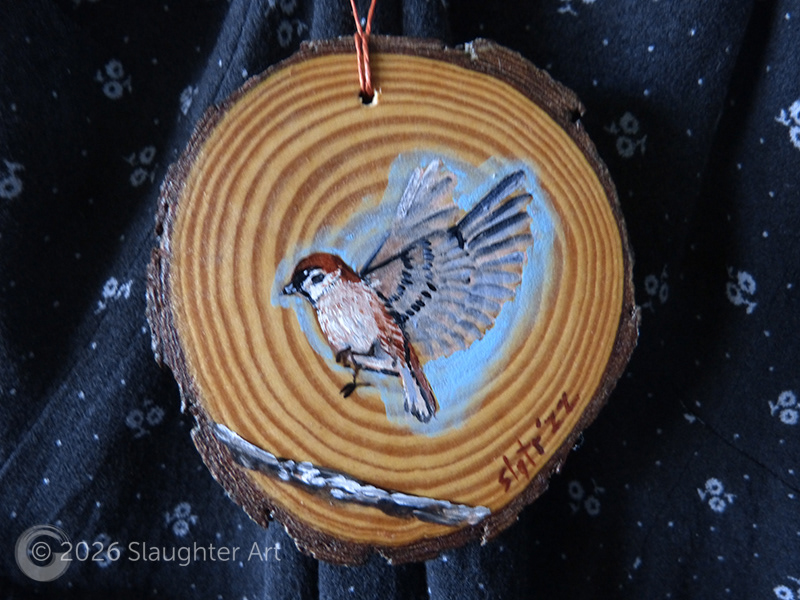  Sparrow About 3"x3" - $35