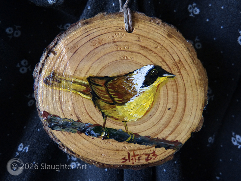 Common Yellowthroat About 3"x3" - $35