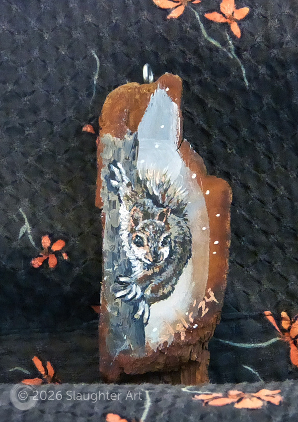  Squirrel About 2"x3" - $35