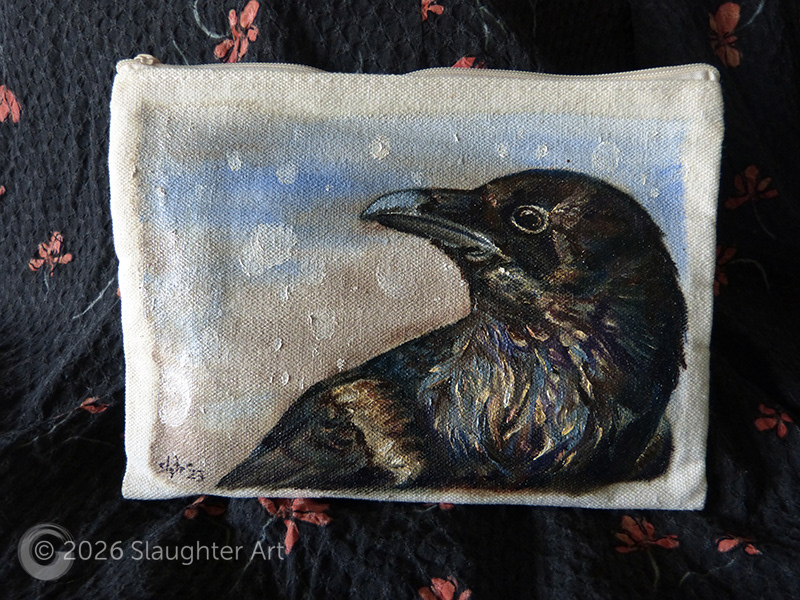 Raven About 6"x4" - $100