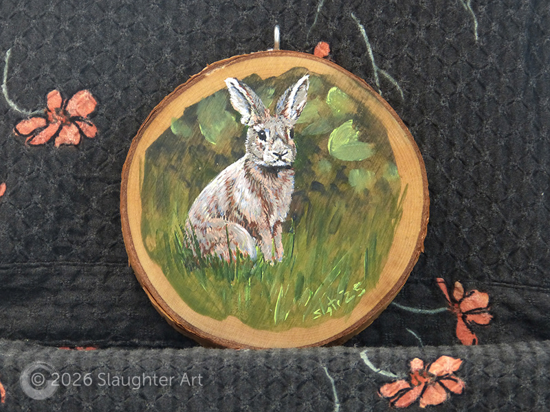 Rabbit About 3"x3" - $35