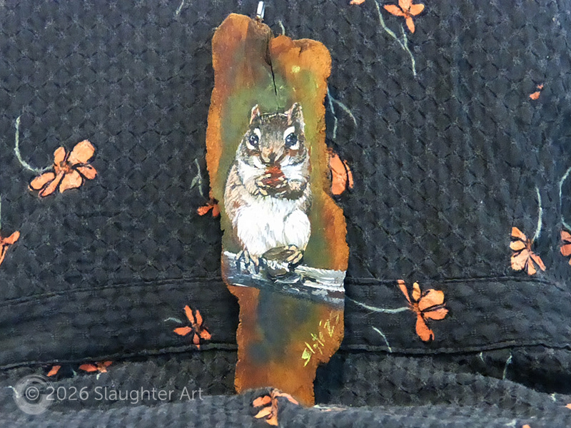 Chipmunk About 2"x6" - $50