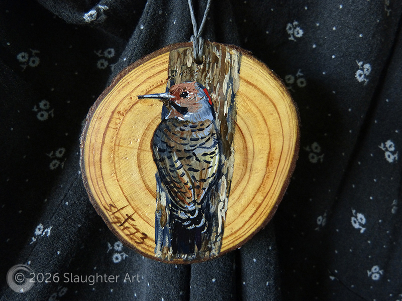  Northern Flicker About 3"x3" - $35