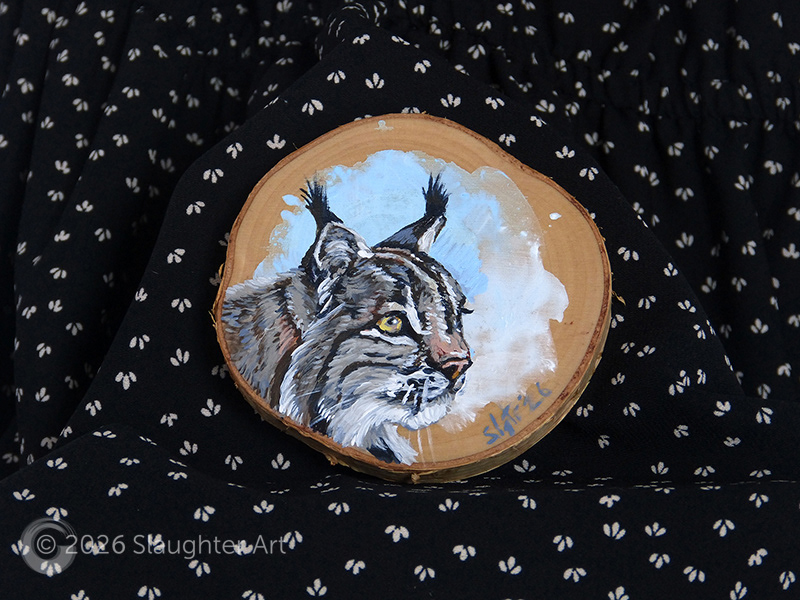 Bobcat About 3"x3" - $35