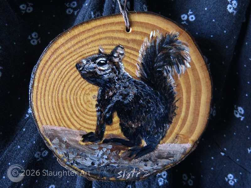  Squirrel About 3"x3" - $35