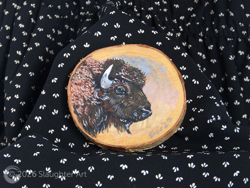 Buffalo About 3"x3" - $35