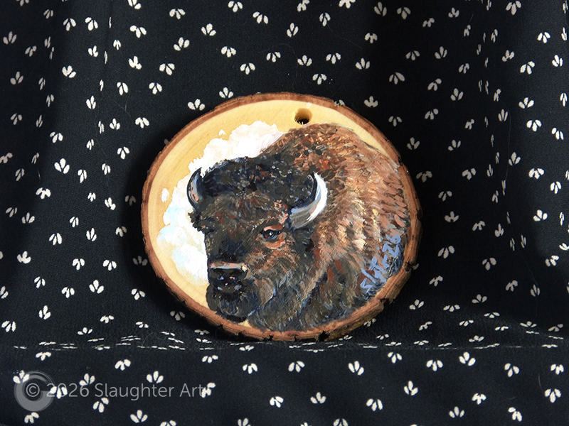 Buffalo About 3"x3" - $35