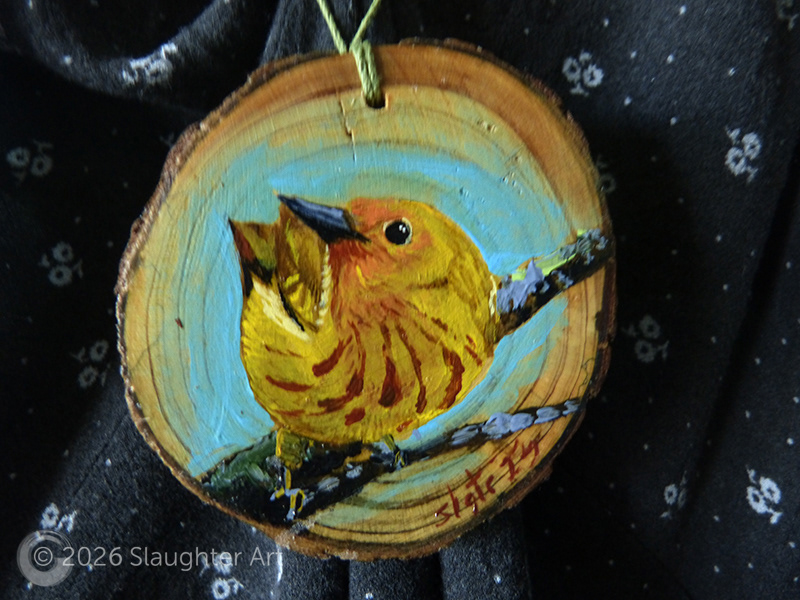Yellow Warbler About 3"x3" - $35