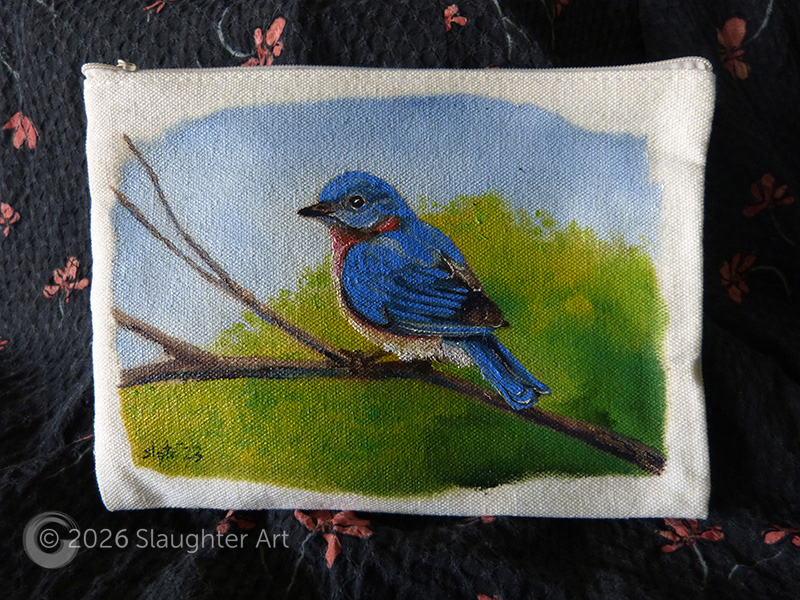 Bluebird About 6"x4" - $100