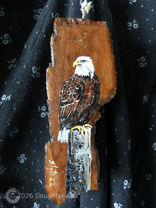 Bald Eagle, About 1.5"x5" - $50