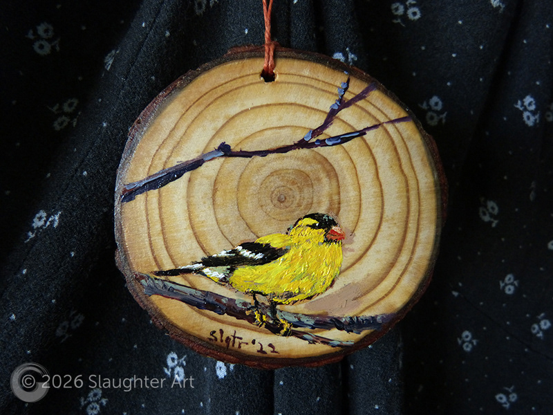 Goldfinch About 3"x3" - $35