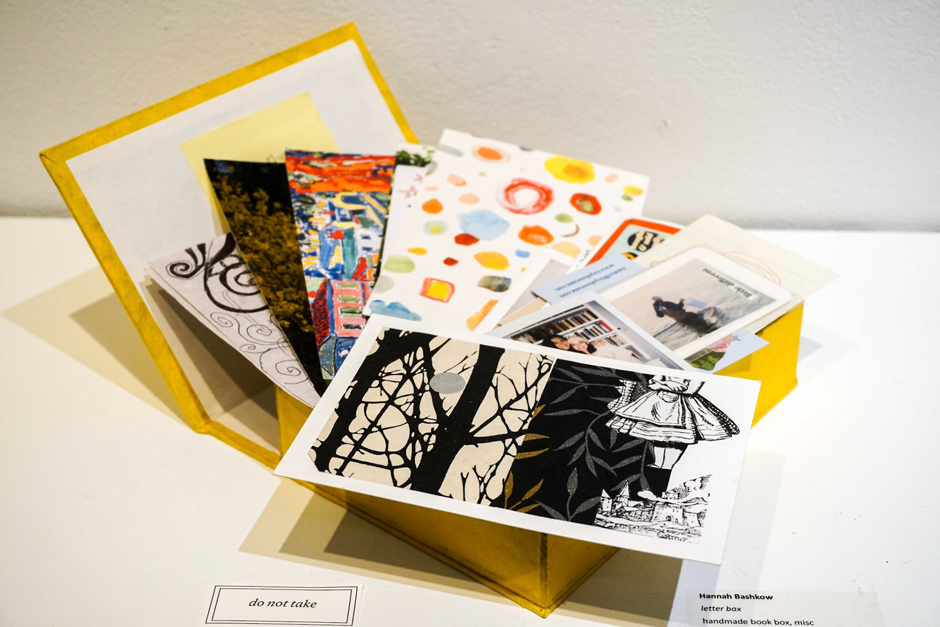 box with ephemera by Hannah Bashkow