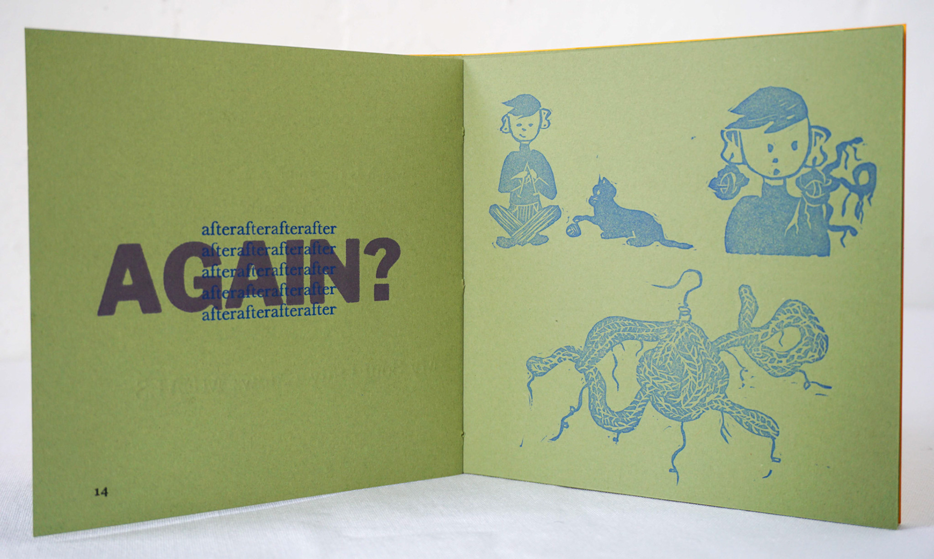 Ivana Primero (left) and Iris Wright (right) - letterpress