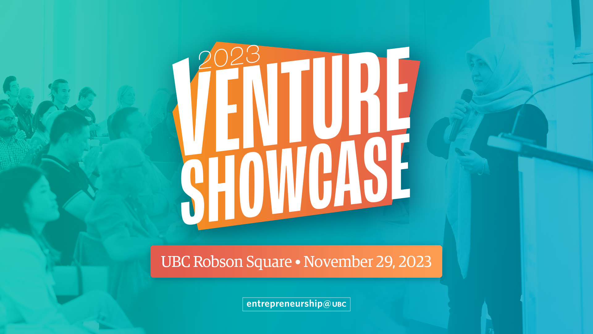 Branding for November 2023 Venture Showcase event.