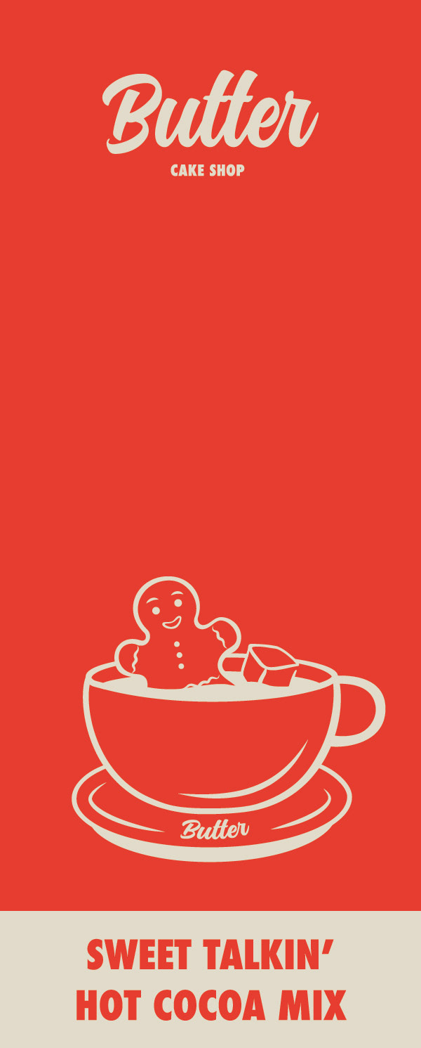 Hot Chocolate Mix Sealing Sticker Design