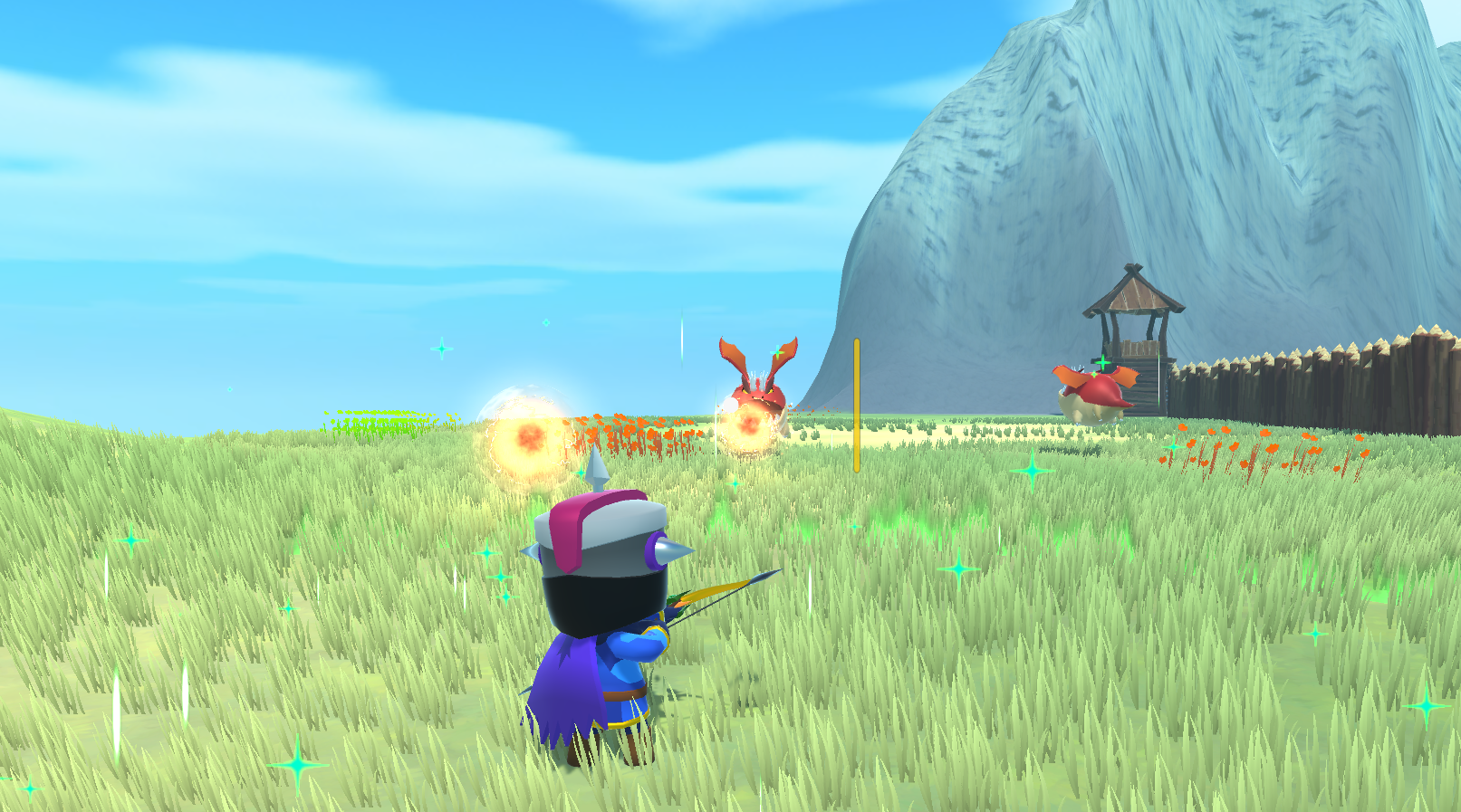 Archer vs. chubby dragon
