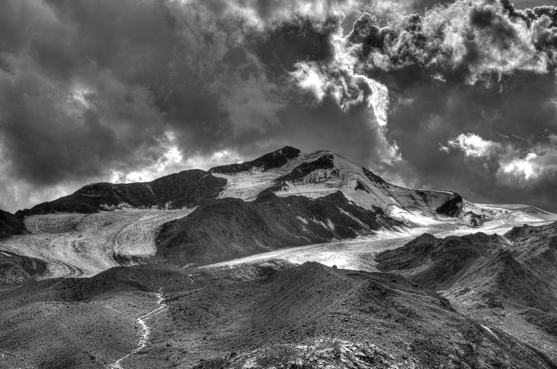 melting glaciers Forcola and Cevedatle - 1/400 Sek. bei ƒ / 8,0 - ISO 100 - 52 mm