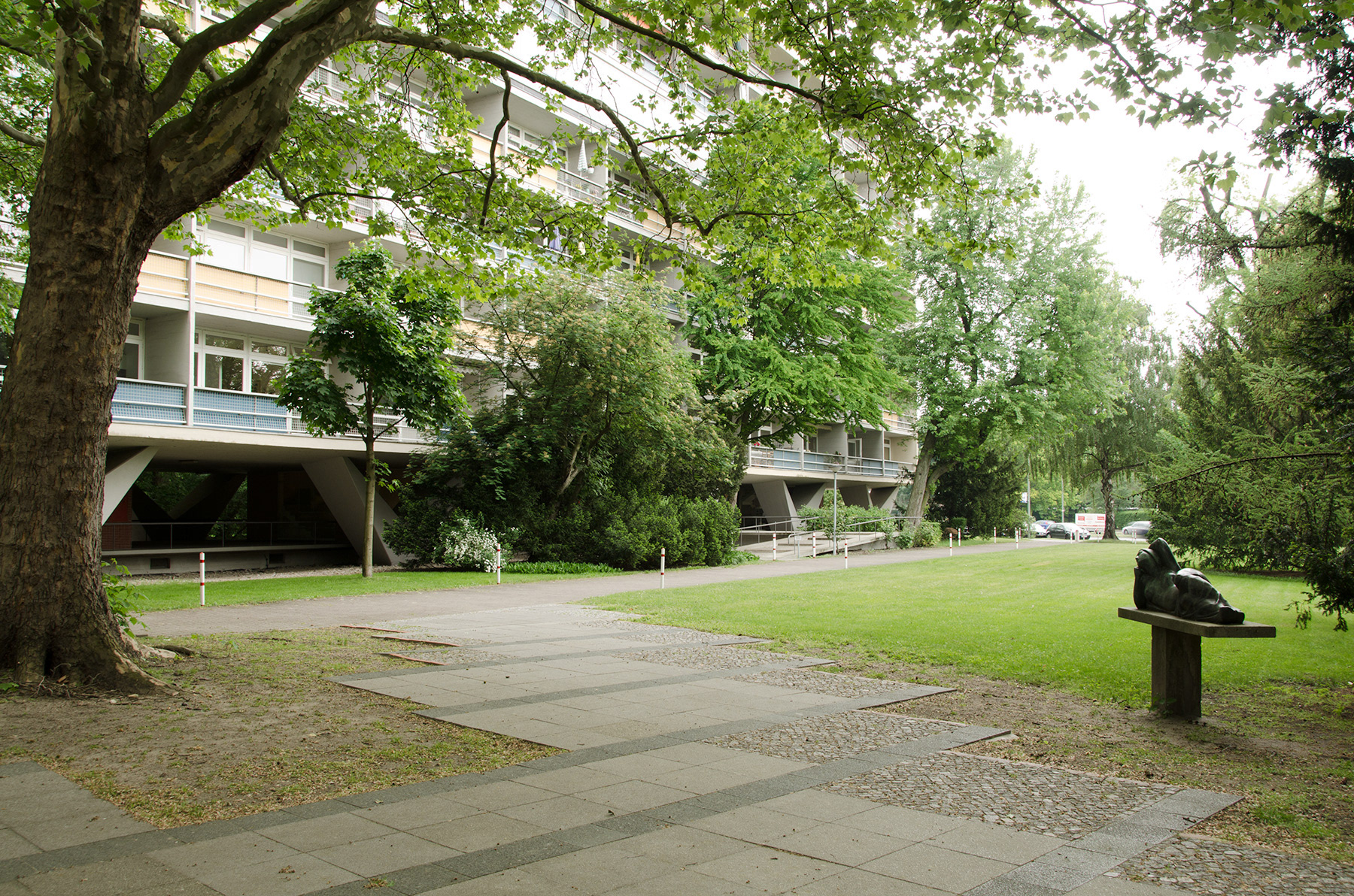 Ansicht auf Innenhof, Hansaviertel