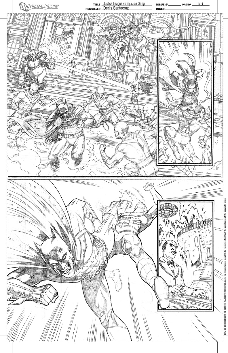 Derlis S. Benitez line art on DC's Batman: Derlis S. Benitez line art on DC Comics' Batman: A Case of Truth or Dare