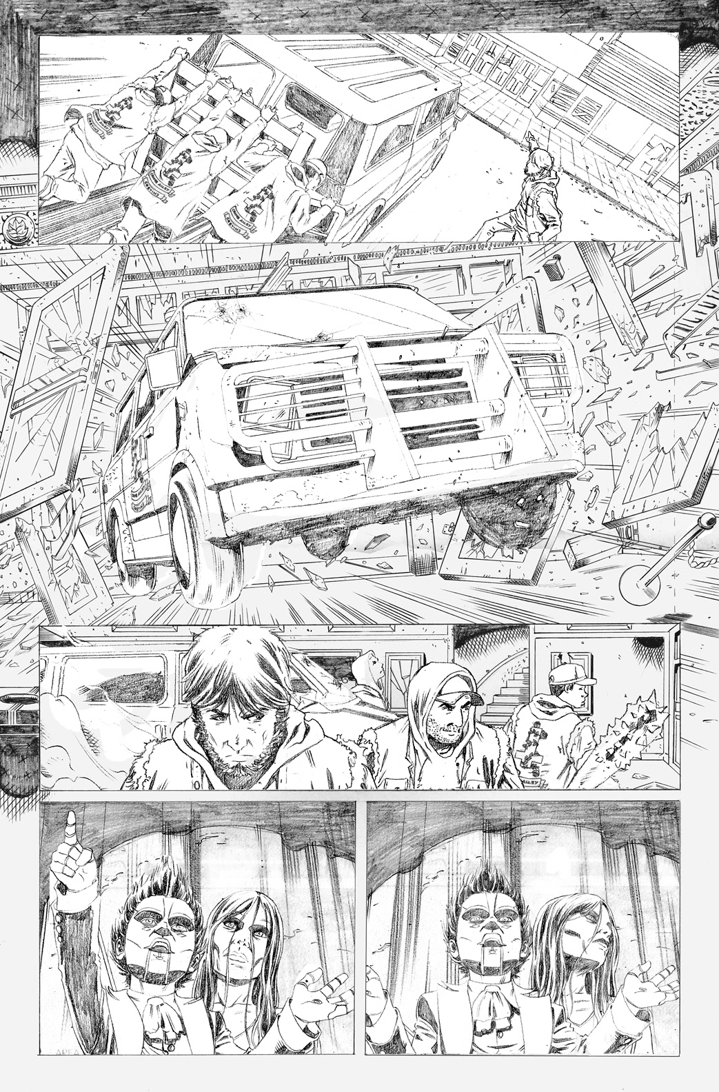 Derlis S. Benitez line art on DC's Batman: Derlis S. Benitez line art on DC Comics' Batman: The Dark Knight