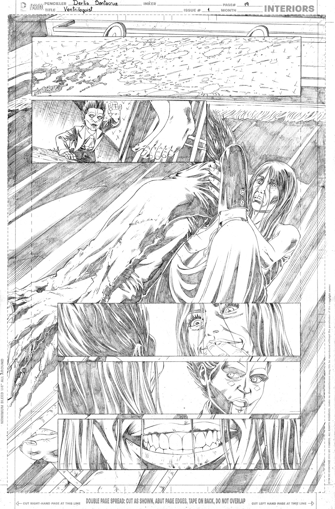 Derlis S. Benitez line art on DC's Batman: Derlis S. Benitez line art on DC Comics' Batman: The Dark Knight