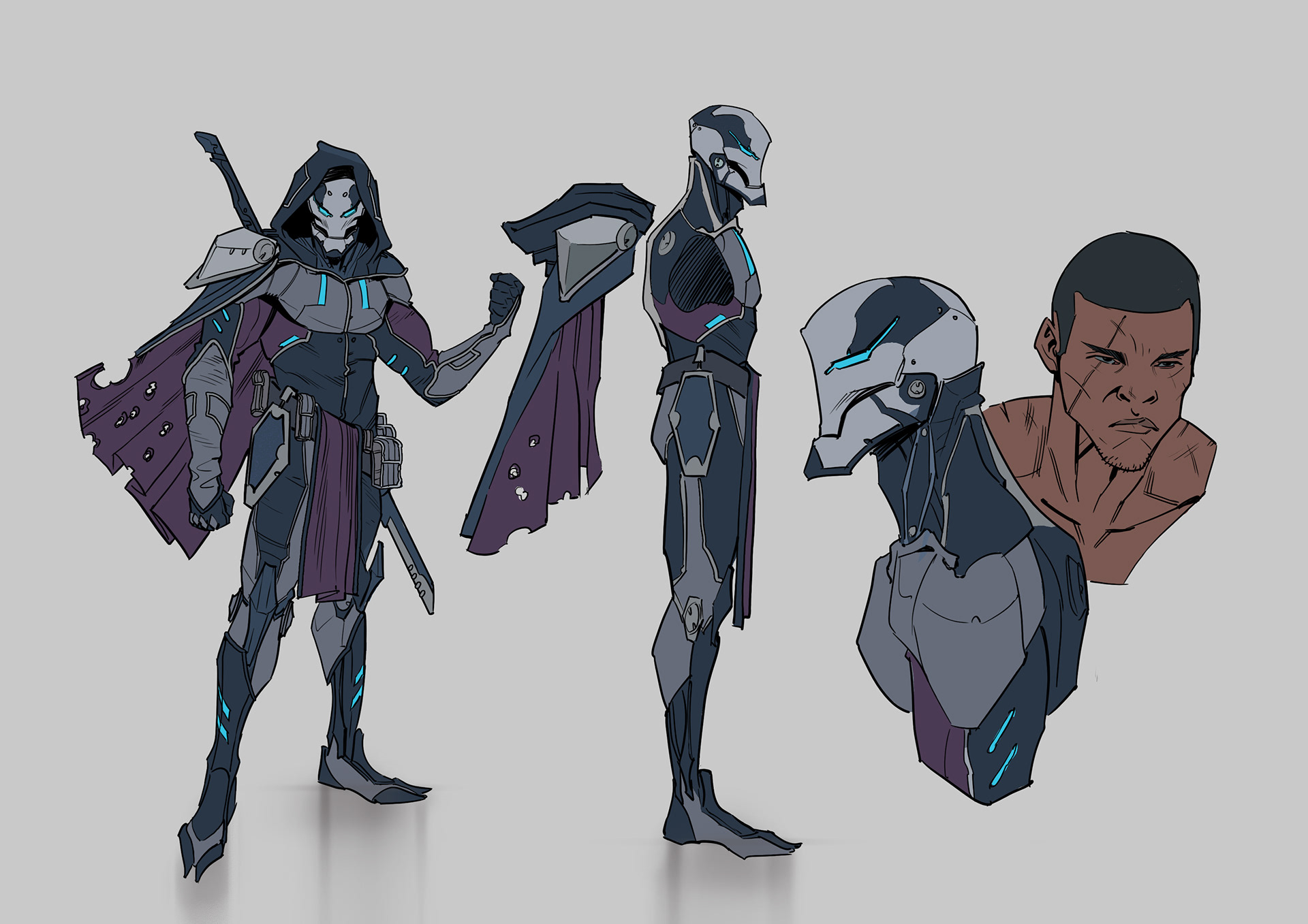Character Design Work for comics by Andrea Errico