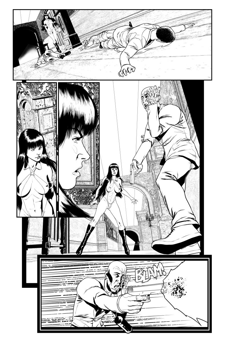 Vampirella samples by Marcelo Slaza