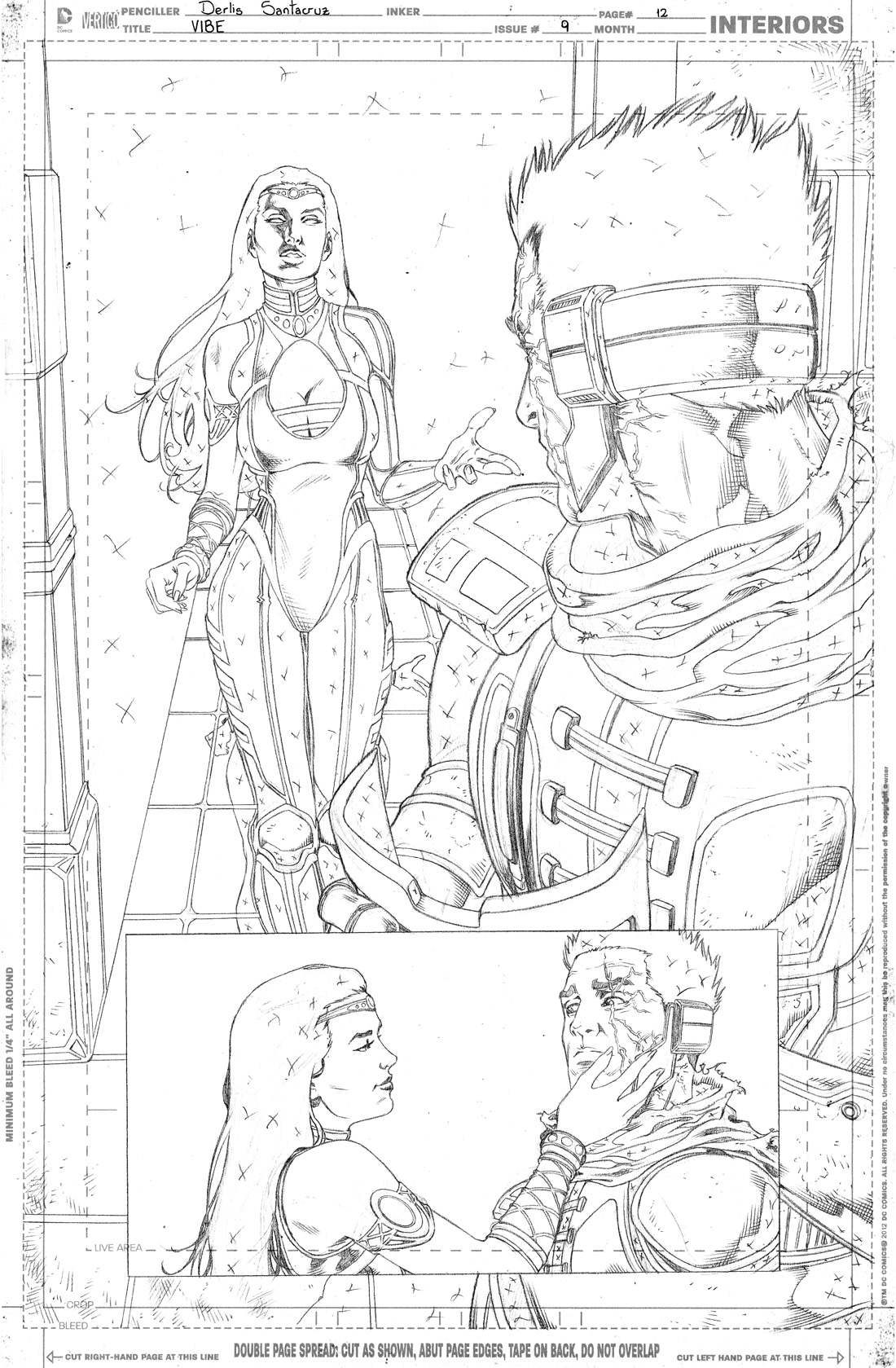 Derlis S. Benitez line art on DC's Batman: Derlis S. Benitez line art on DC Comics' Justice League of America Vibe