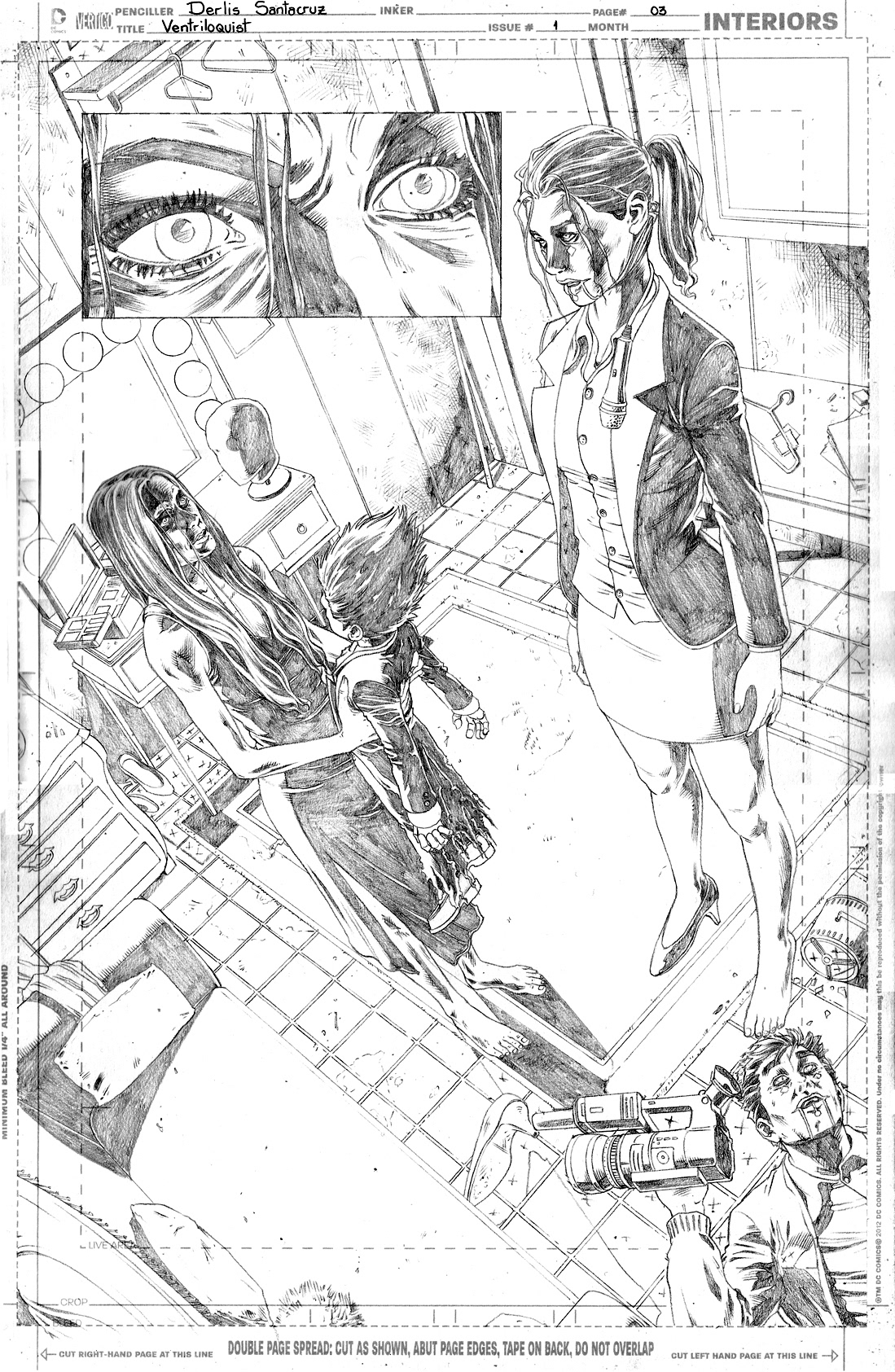 Derlis S. Benitez line art on DC's Batman: Derlis S. Benitez line art on DC Comics' Batman: The Dark Knight
