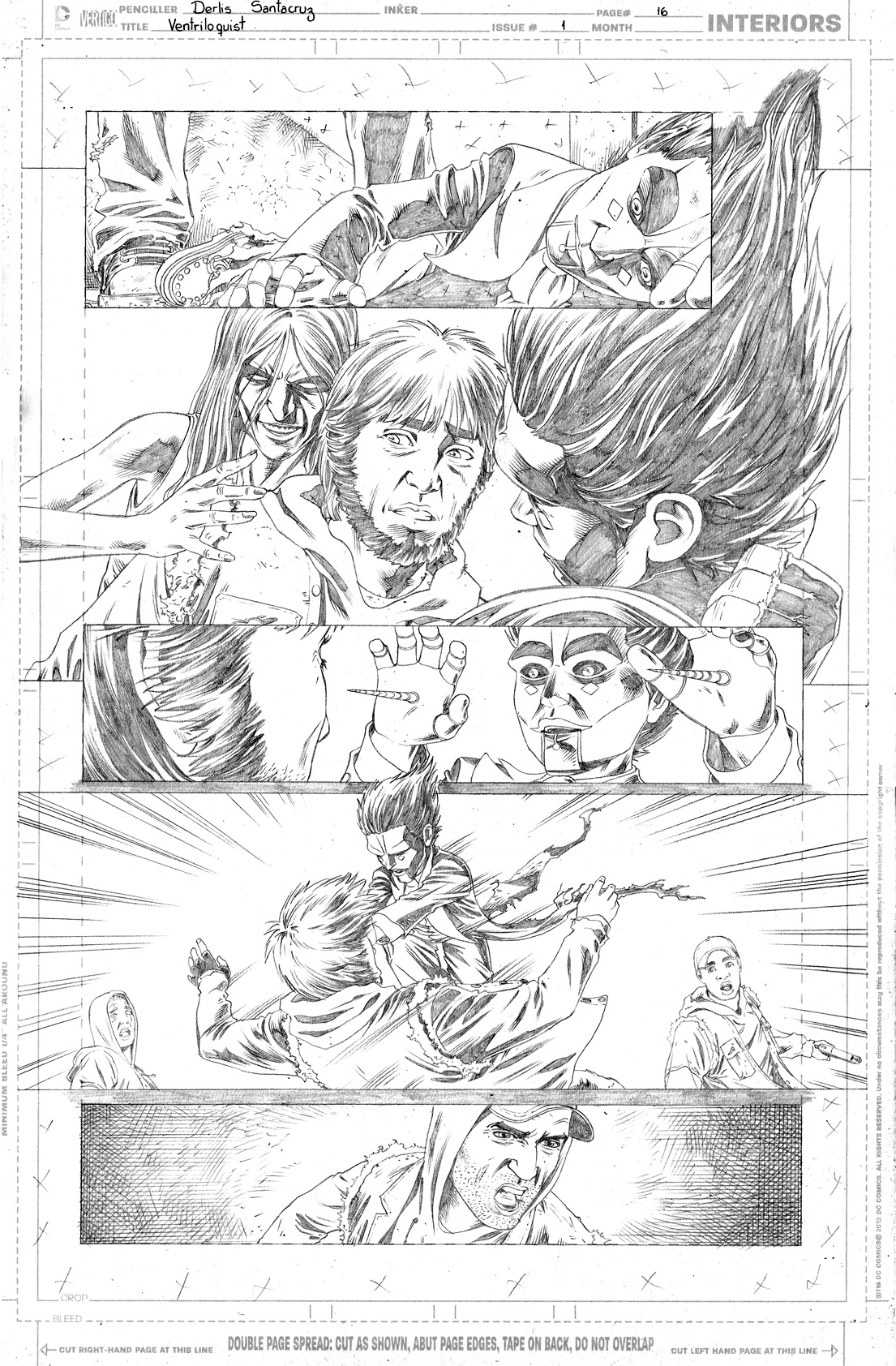 Derlis S. Benitez line art on DC's Batman: Derlis S. Benitez line art on DC Comics' Batman: The Dark Knight